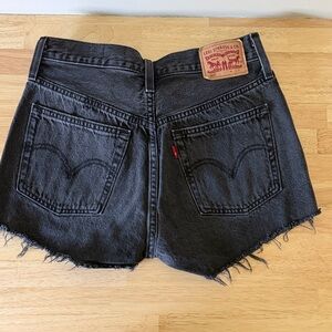 Levi's Women's Black Denim Shorts